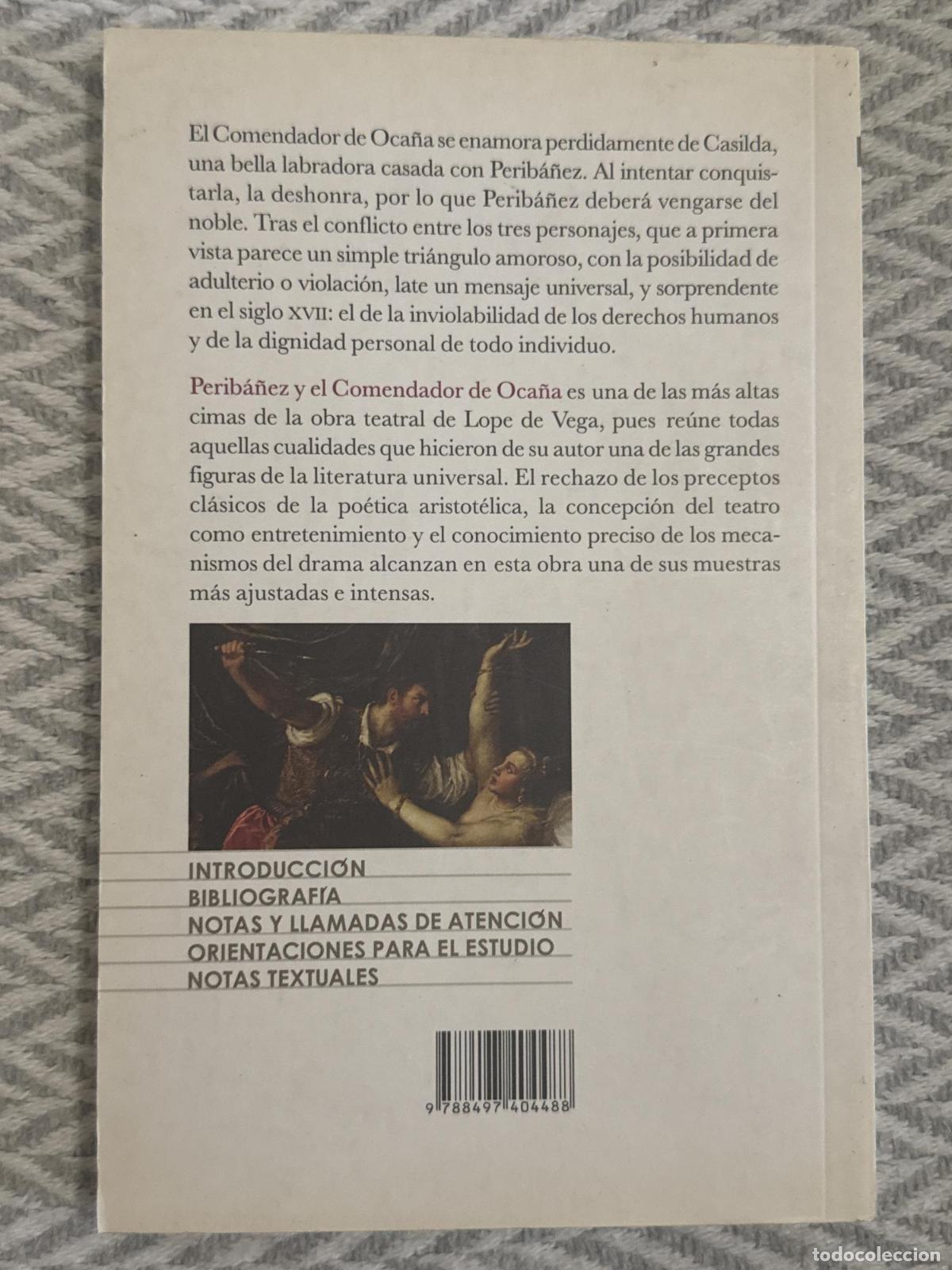 Libros: Perib&aacute;&ntilde;ez y el comendador de Oca&ntilde;a - Lope de Vega - Foto 2