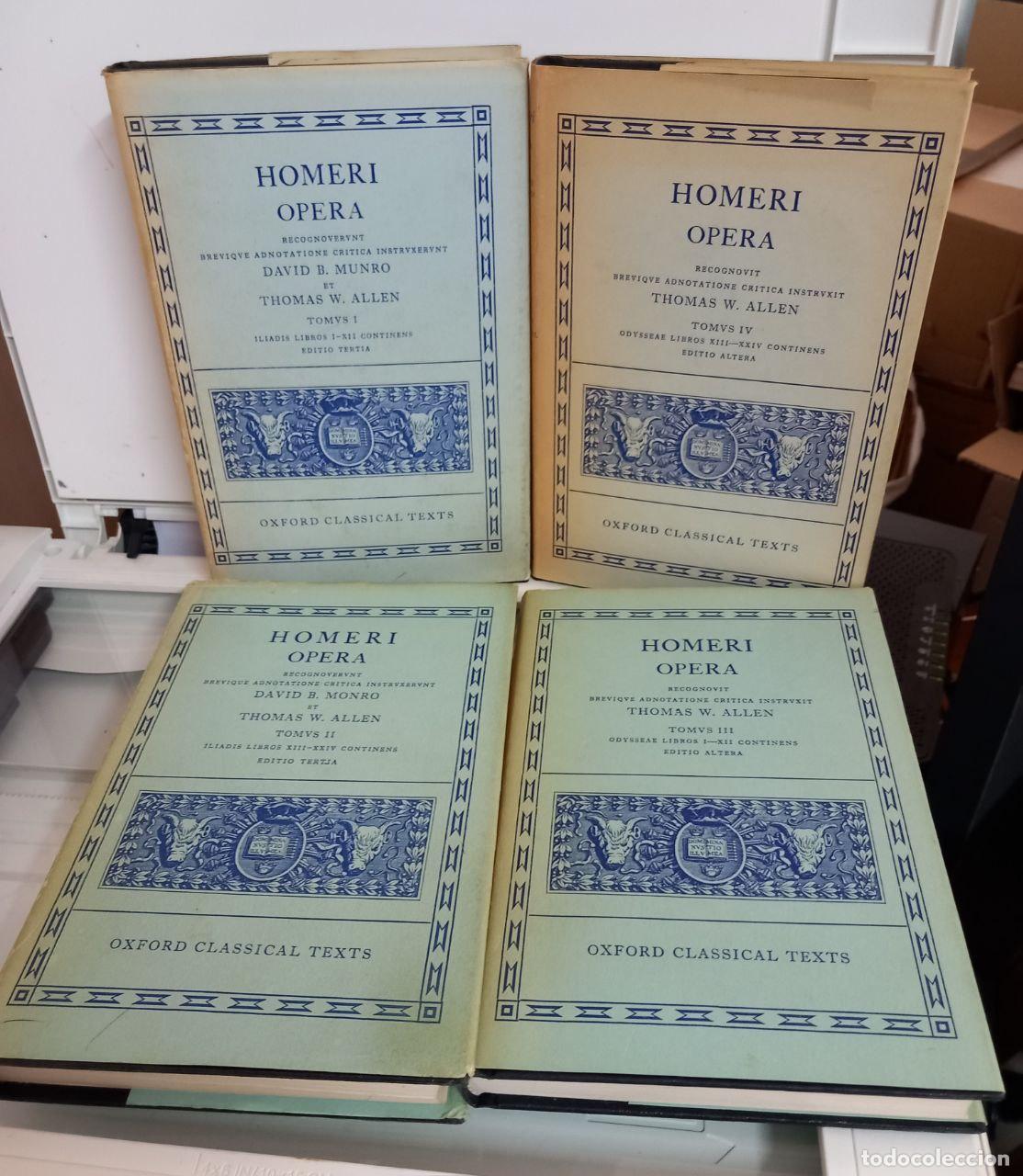 Libros: Homeri Opera. (4 vol.).