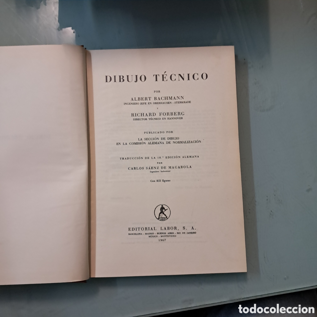 Libros: Albert Bachmann, Dibujo t&eacute;cnico, Ed Lbor 1967 - Foto 3
