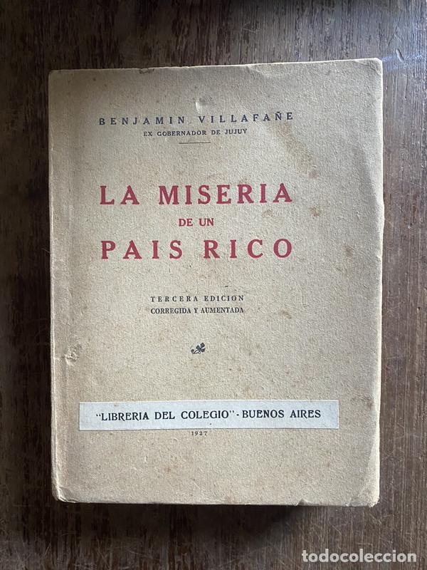 B&uuml;cher: La miseria de un pais rico - Villafa&ntilde;e Benjamin