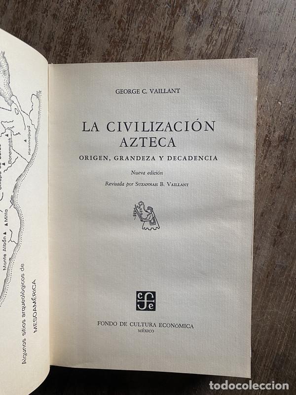 books: La civilizacion azteca - Vaillant George C.