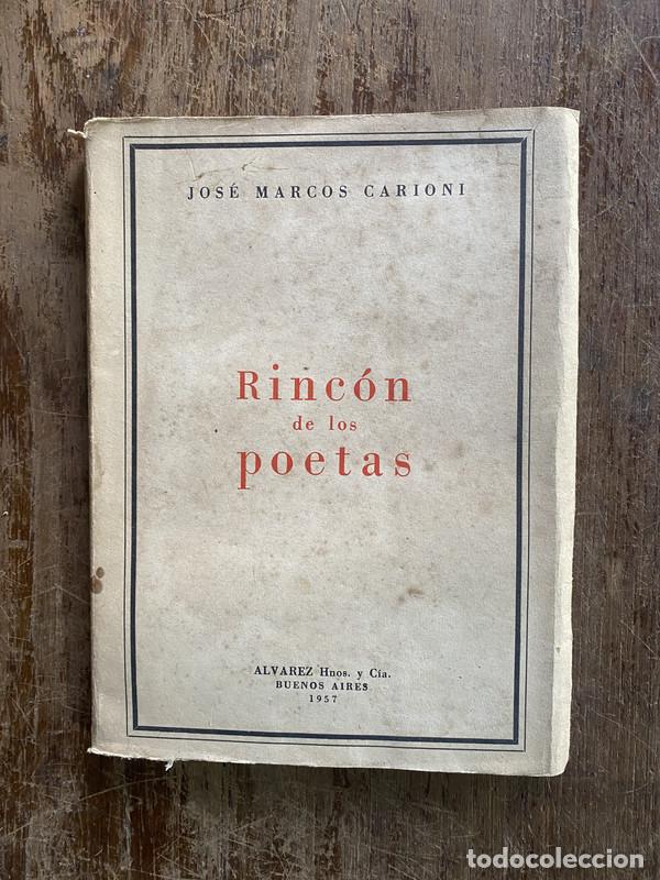 Libri di seconda mano: Rincon de los poetas - Carioni Jose Marcos