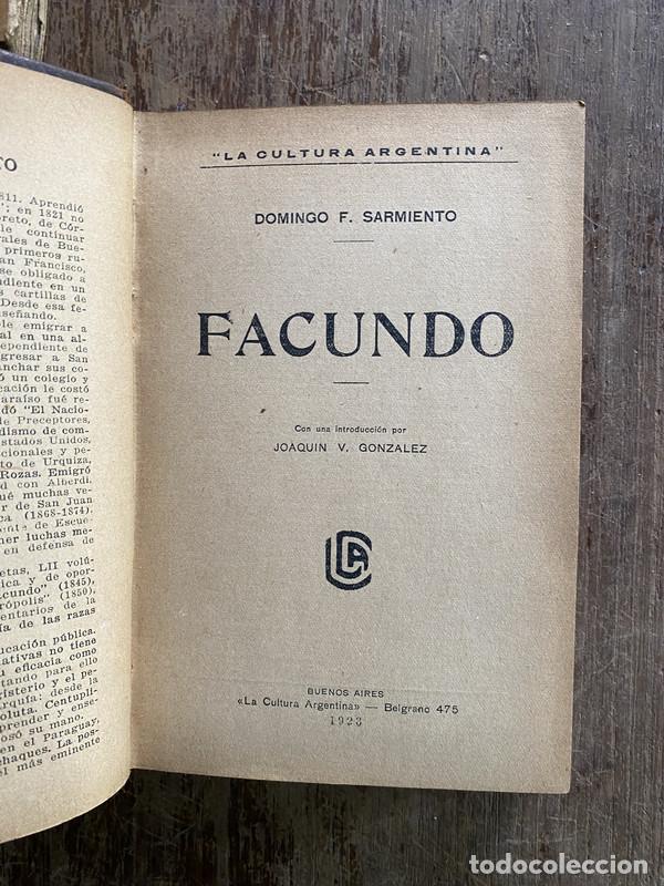 Livros em segunda m&atilde;o: Facundo - Sarmiento Domingo F.