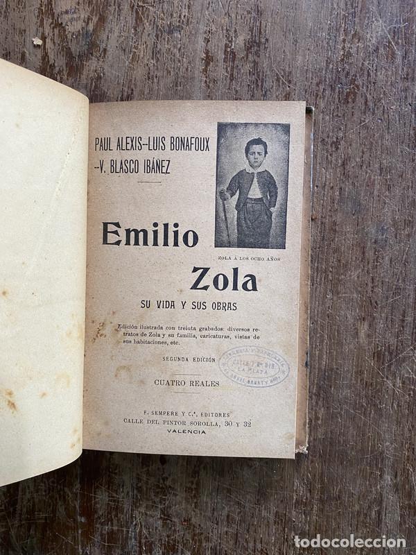 B&uuml;cher: Emilio Zola - Alexis-Bonafoux Paul y Blasco Iba&ntilde;ez V.