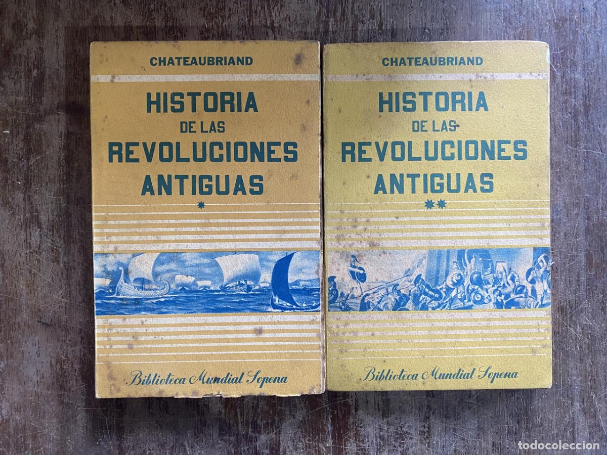 Livros em segunda m&atilde;o: Historia de las Revoluciones Antiguas - Chateaubriand Fran&ccedil;ois-Rene de