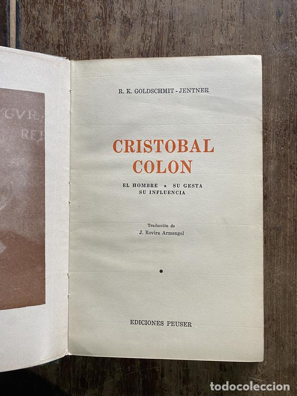 Libros: Cristobal Colon - Goldschmit-Jentner R. K. - Foto 1