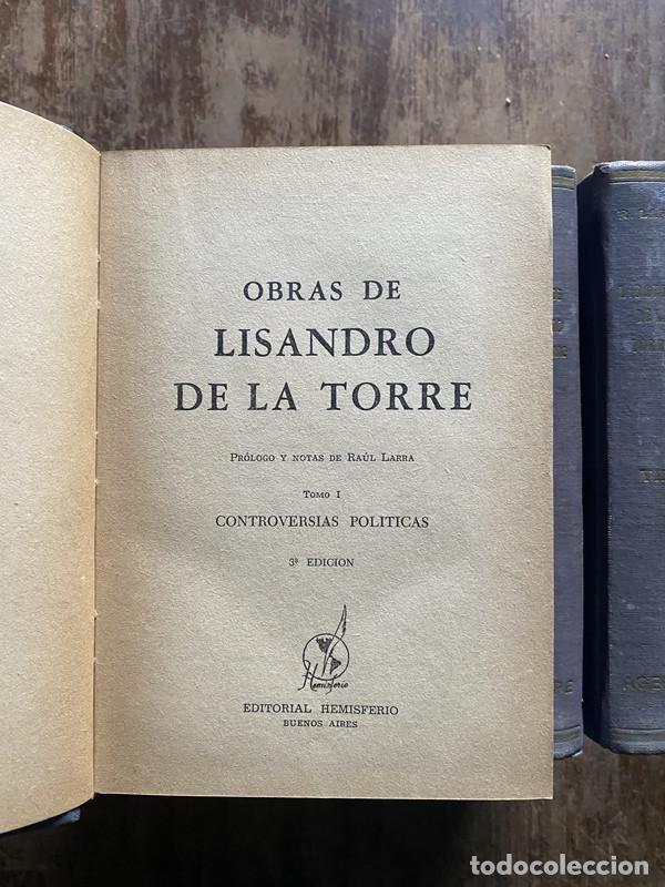 Libros: Obras de Lisandro de la Torre - De la Torre Lisandro