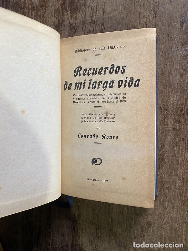 Libros: Recuerdos de mi larga vida - Roure Conrado - Foto 1