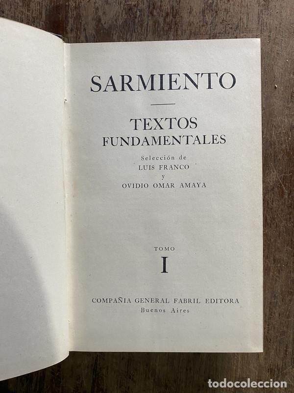 Libri di seconda mano: Textos Fundamentales - Sarmiento