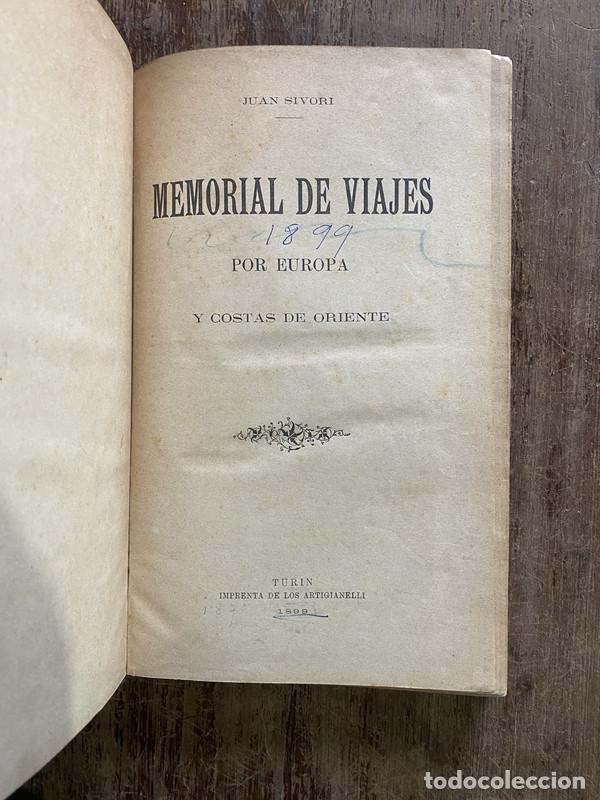 books: Memorial de Viajes por Europa - Sivori Juan