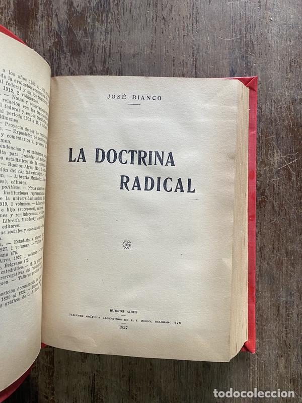 books: La Doctrina Radical - Bianco Jose