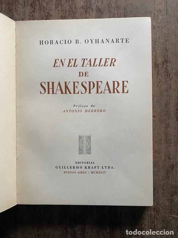 Libros: En el taller de Shakespeare - Oyhanarte Horacio B.