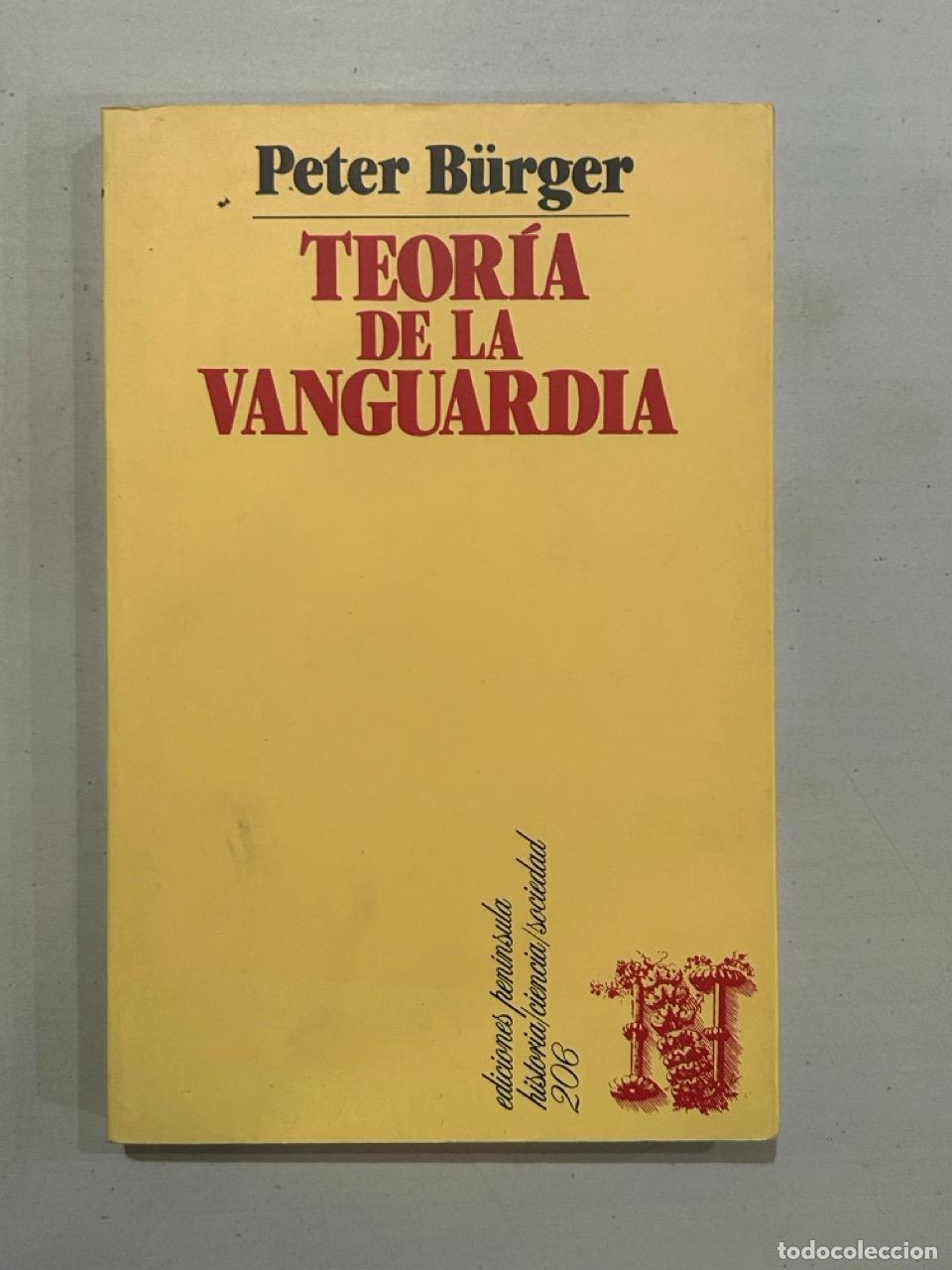 Libros: Peter B&uuml;rger - Teor&iacute;a de la vanguardia