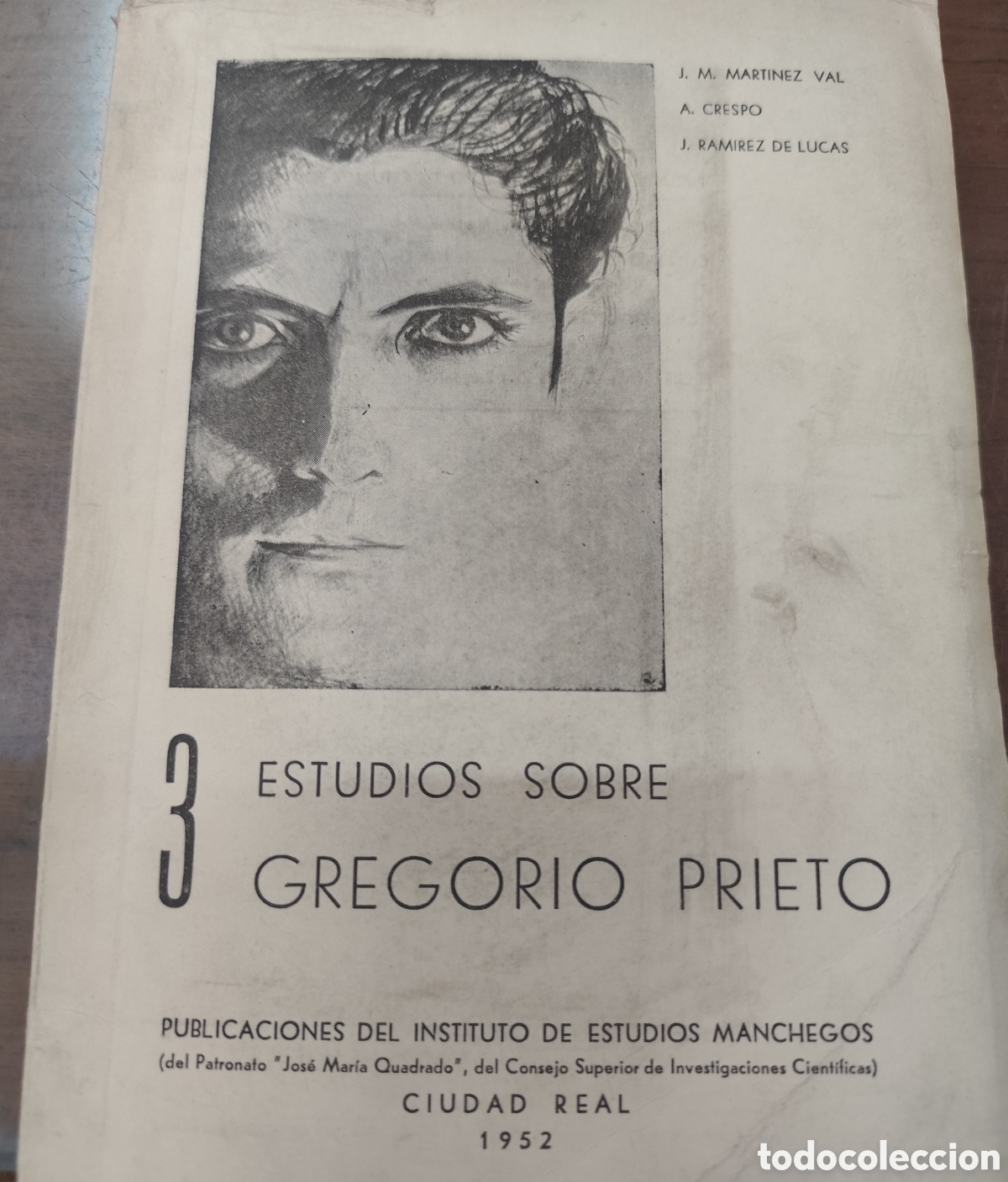 books: 3 ESTUDIOS SOBRE GREGORIO PRIETO. A&ntilde;o 1952 - MARTINEZ VAL,J. M. CREPOS,A. y RAMIREZ DE LUCAS,J.