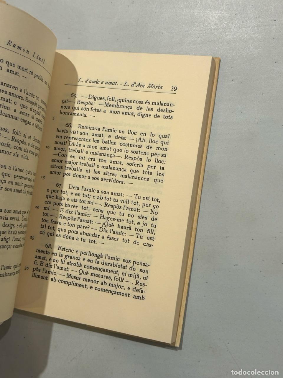 Libros: Ramon Llull - Llibre dAmic e Amat - Foto 2