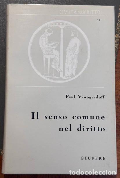 Libros: IL SENSO COMUNE NEL DIRITTO. A cura di Stefano Rodota - VINOGRADOFF, Paul