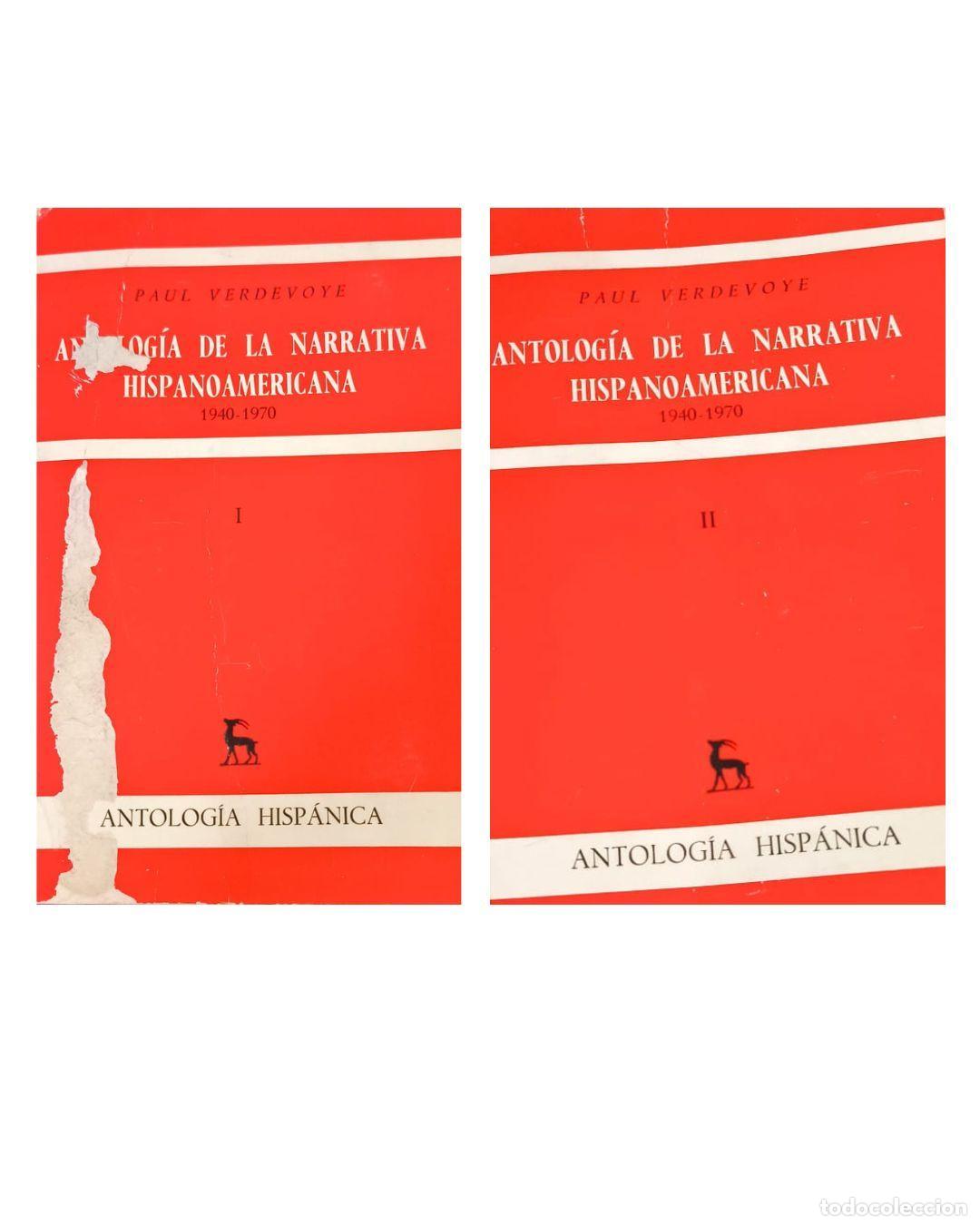 Libros: Antolog&iacute;a de la narrativa hispanoamericana, 1940-1970 VOLUMEN I Y II -
