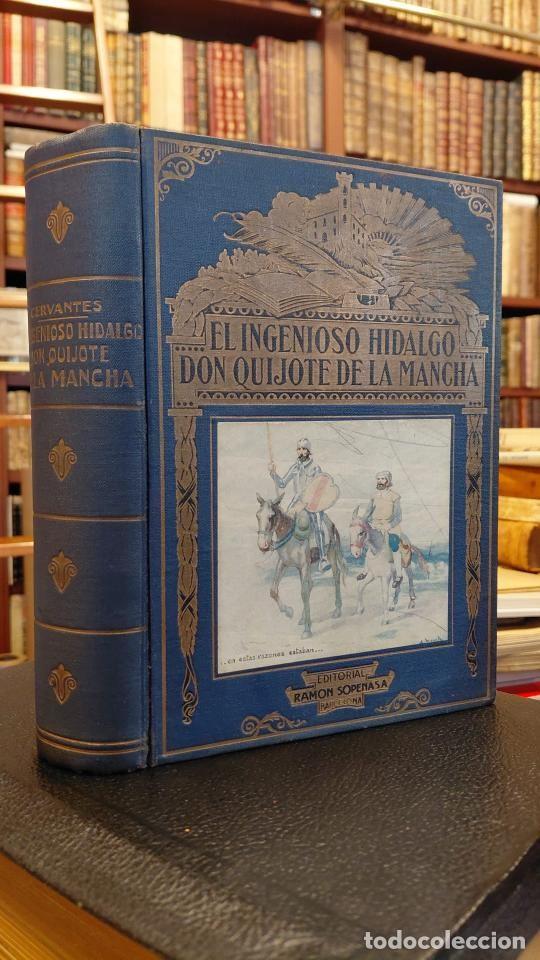 Libros: EL INGENIOSO HIDALGO DON QUIJOTE DE LA MANCHA. Ilustrado con 46 fotograf&iacute;as y 6 cuadros del insigne
