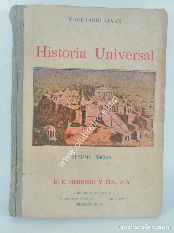 Libros: LIBRO DE TEXTO RETRO. HISTORIA UNIVERSAL. MACEDONIO NAVAS 1949 - Foto 3