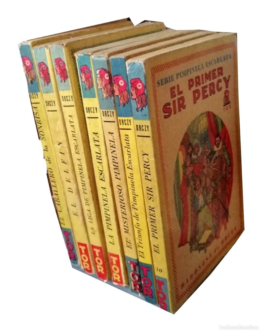Libros: Lote De 7 Novelas Antiguas Pimpinela Escarlata. de la Baronesa De Orczy 1945