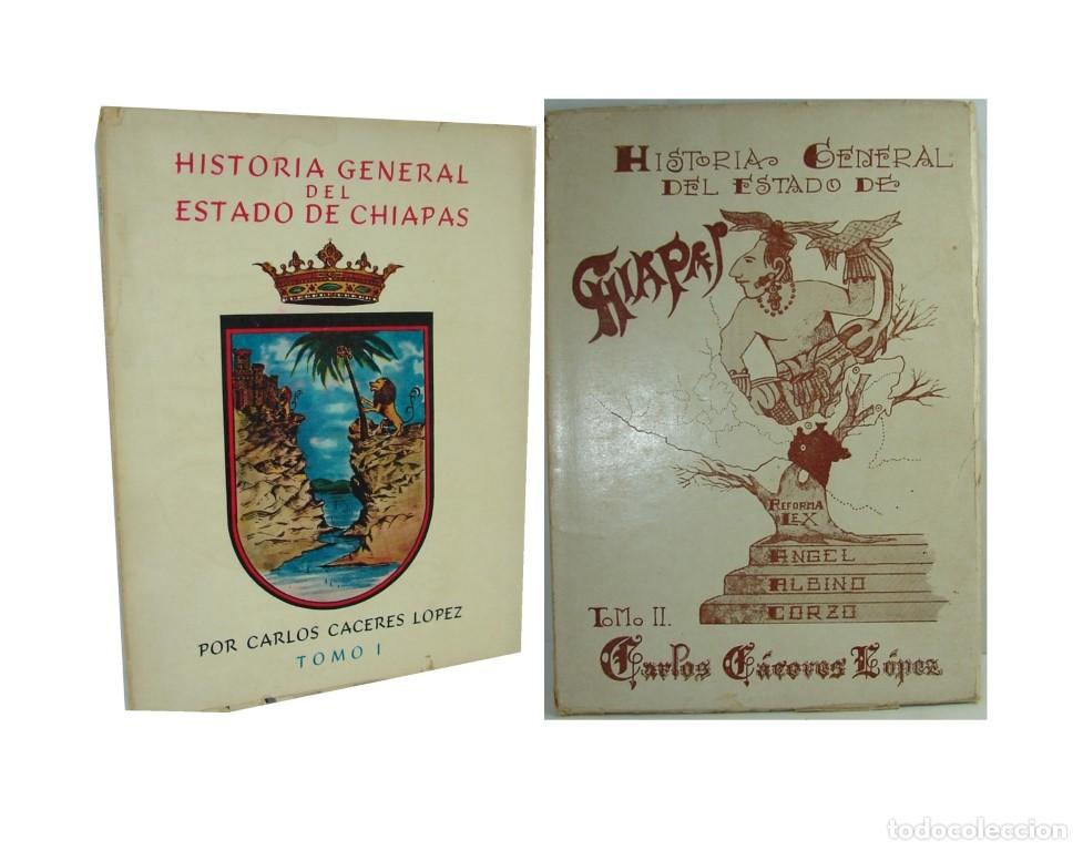 Libros: Historia General Chiapas, 1958, Carlos Caceres, Firmados 1ra Ed