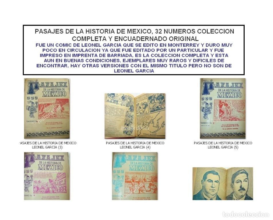 B&uuml;cher: Compendio de Comics antiguos. Pasajes De La Historia Mexico. Leonel Garcia. 1958 Rarisimo