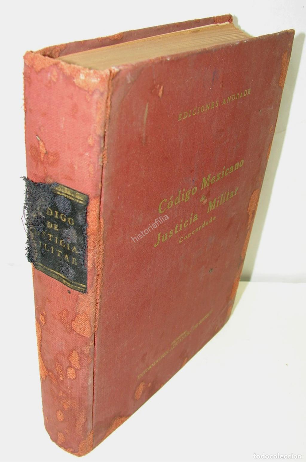 Libros: Codigo De Justicia Militar 1955 Manuel Andrade Jrpd Lnu