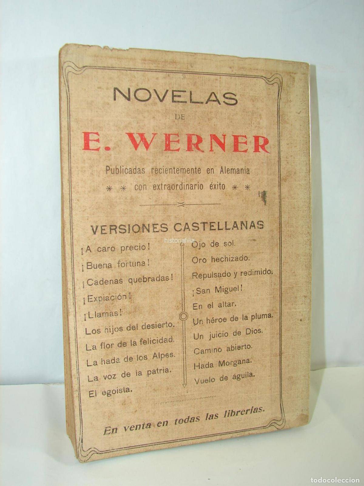 Libros: El Egoista. E. Werner. 1914 Raro, Lnu - Foto 3
