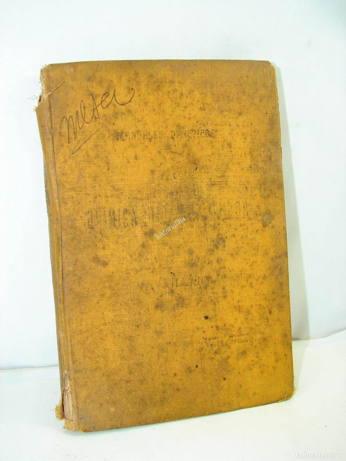 books: Quimica Del Agricultor Ca. 1900 Vaillant Lnu Raro