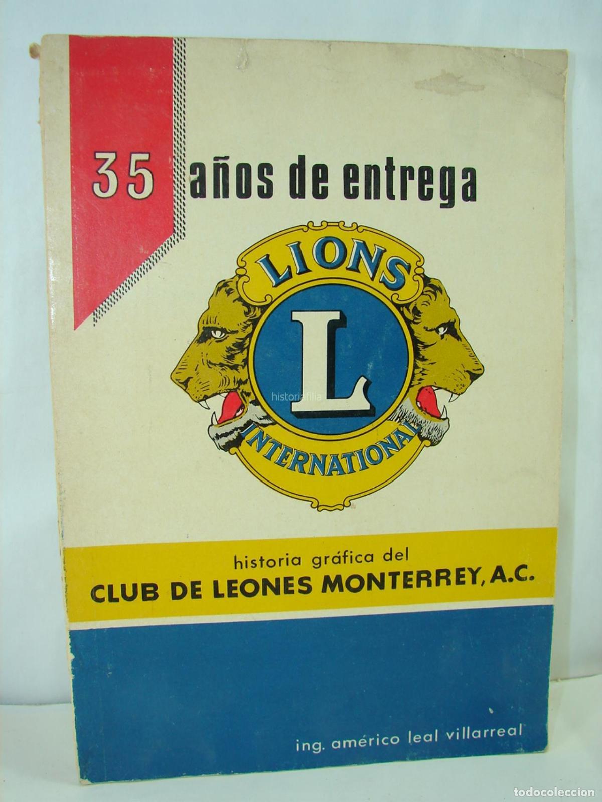 books: 35 Aniversario Club De Leones Monterrey 1969 , Raro