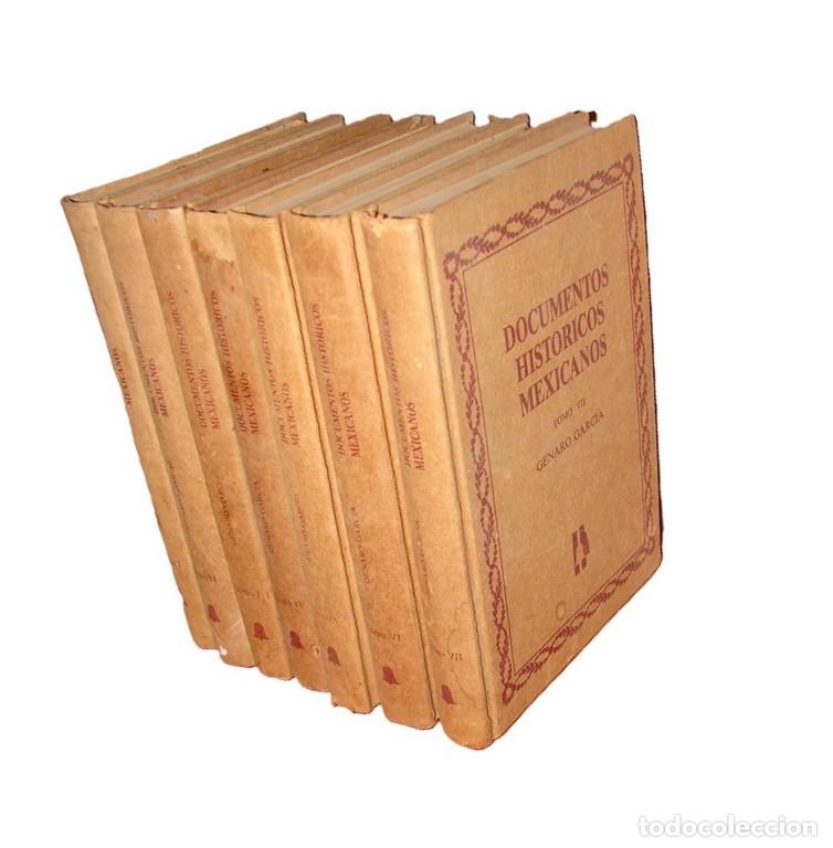 Libri di seconda mano: DOCUMENTOS HISTORICOS MEXICANOS, GENARO GARCIA 7 TOMOS 1985 Himx