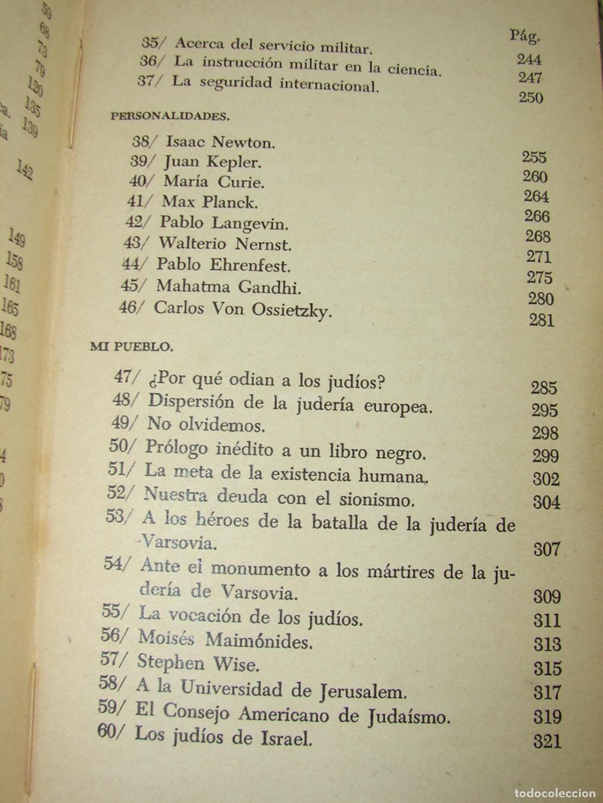 Libros: De Mis Ultimos A&ntilde;os, 1951 Albert Einstein, Muy Raro - Foto 3