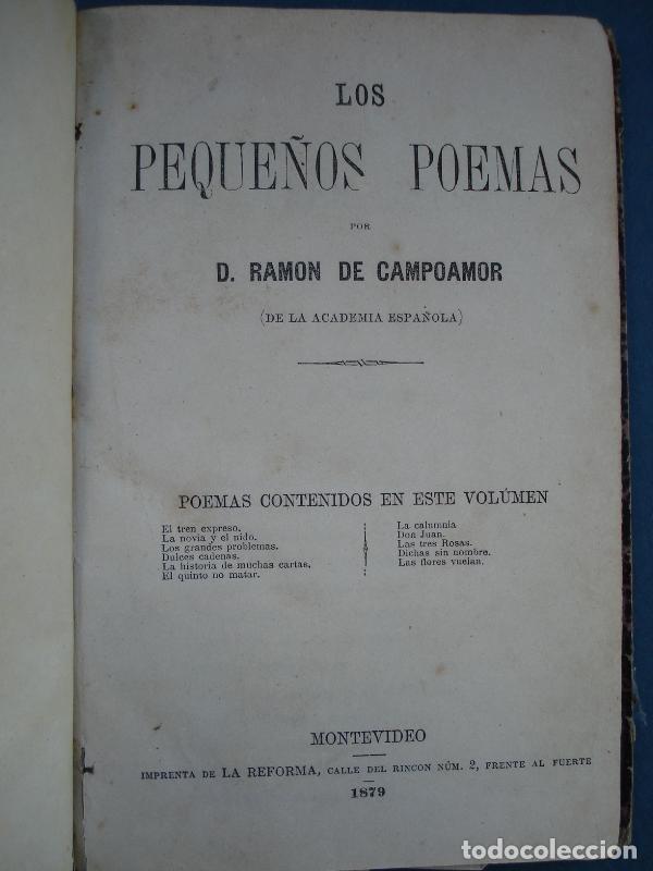 Libros: Los Peque&ntilde;os Poemas. - Campoamor, Ram&oacute;n de. - Foto 2
