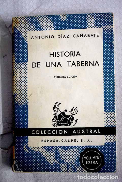 Libros: Historia de una taberna.- D&iacute;az Ca&ntilde;abate, Antonio