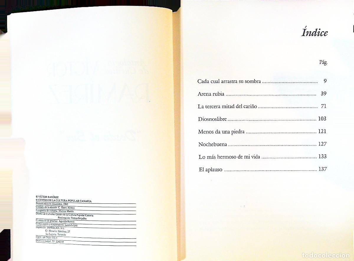 Libros: ANTOLOG&Iacute;A DE CUENTOS - V&Iacute;CTOR RAM&Iacute;REZ - DESDE EL SUR - CANARIAS - Foto 2