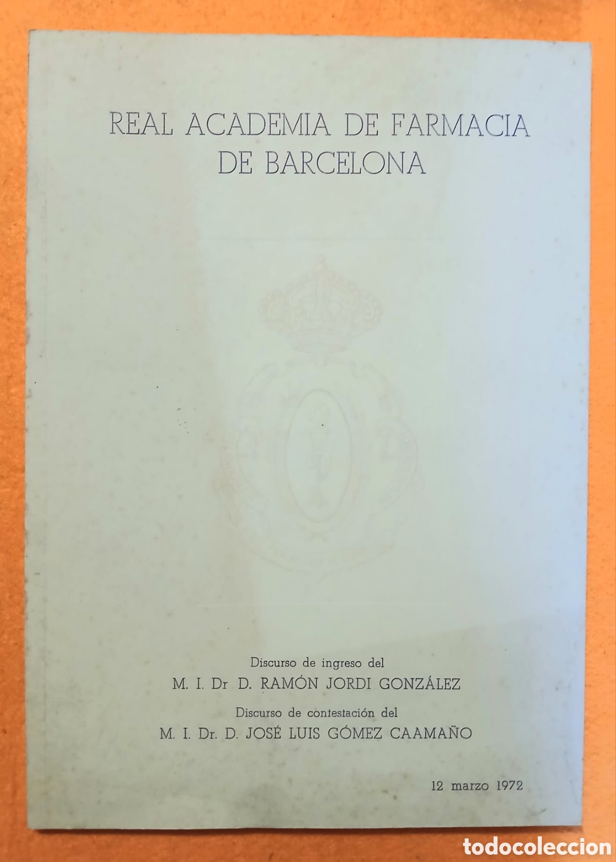 Libros: Real academia de farmacia de Barcelona