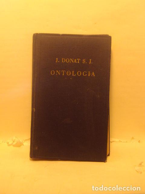 Livros em segunda m&atilde;o: ONTOLOGIA. Summa Philosophiae Christianae III - J. Donat S. J.