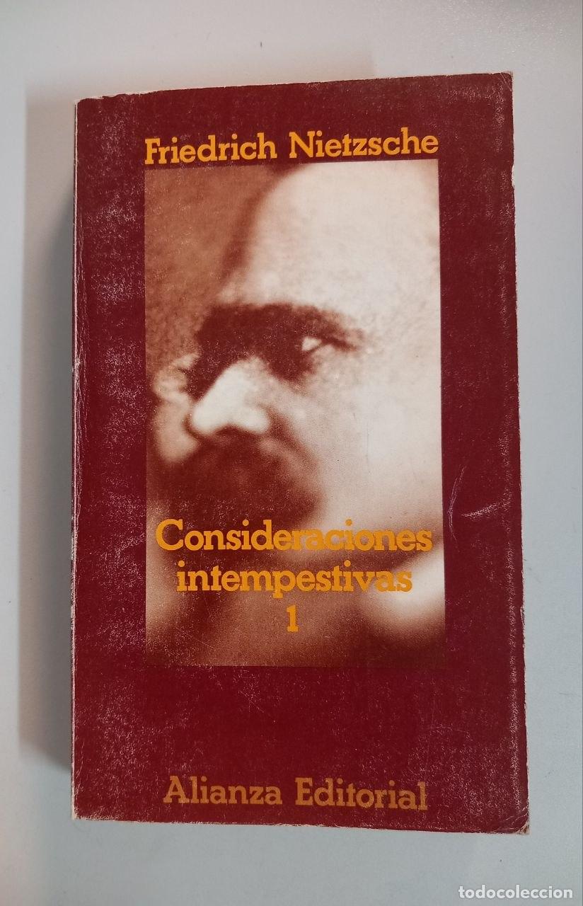 books: Consideraciones intempestivas. Tomo I. - NIETZSCHE, Friedrich: