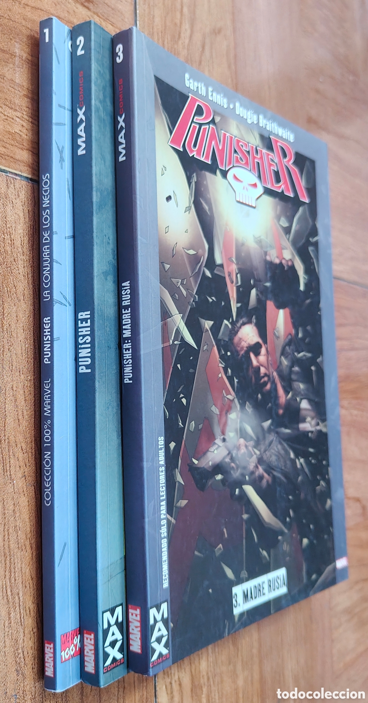 Libros: 100% Marvel Punisher � 3 N&uacute;meros (1-2-3) - Garth Ennis / Varios - Foto 2