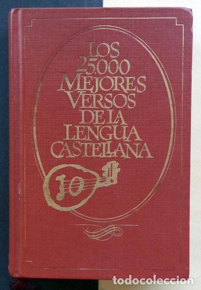 books: Los 25.000 mejores versos de la lengua castellana- 9788422611738