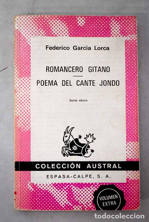 Libros: Romancero gitano ; Poema del cante jondo.- Garc&iacute;a Lorca, Federico