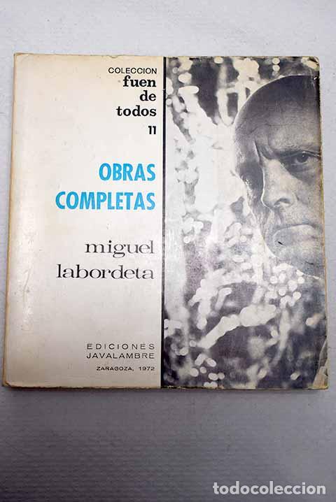 books: Obras completas: Labordeta, Miguel.- Labordeta, Miguel