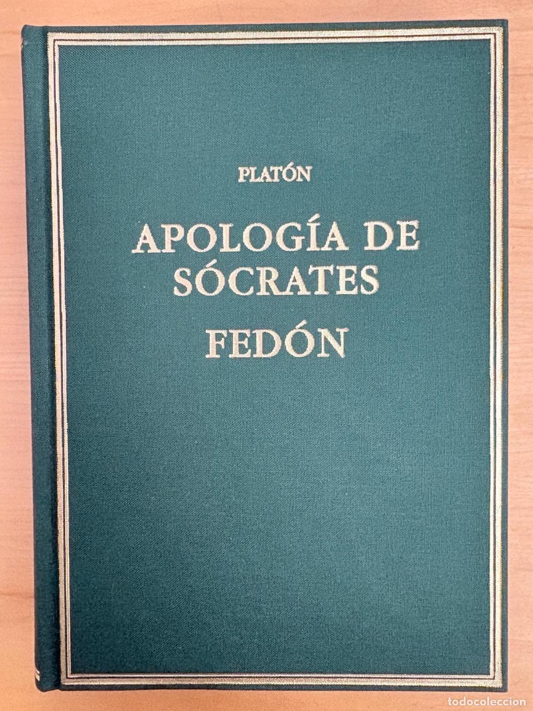 Libros: Apolog&iacute;a de S&oacute;crates; Fed&oacute;n - Plat&oacute;n - Foto 1