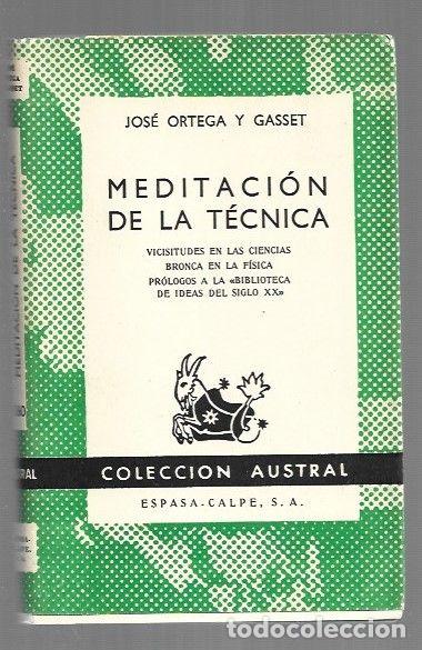 Libros: MEDITACION DE LA TECNICA - ORTEGA Y GASSET, JOSE - Foto 1