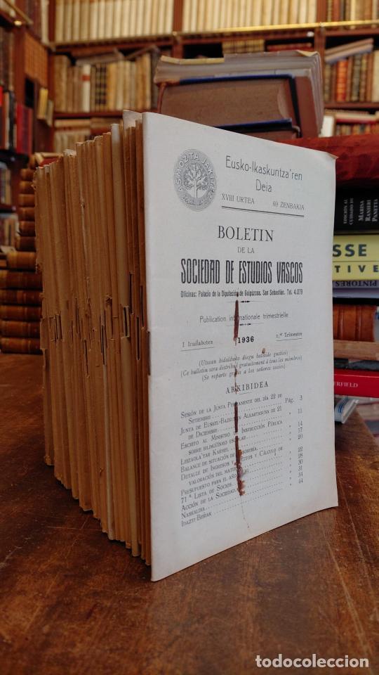 books: BOLETIN DE LA SOCIEDAD DE ESTUDIOS VASCOS. (54 numeros) - EUSKO-IKASKUNTZA'REN DEIA.