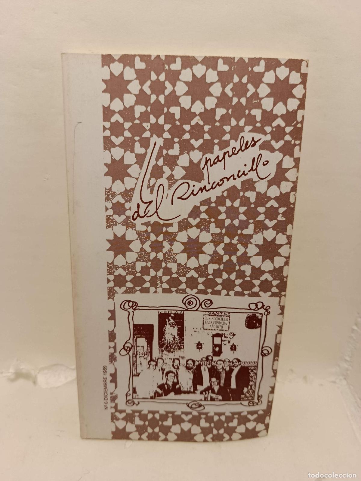 Livres: PAPELES DEL RINCONCILLO. N&ordm; 6 diciembre 1989 - Varios Autores