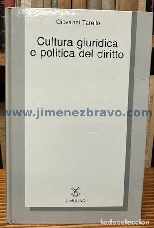 books: CULTURA GIURIDICA E POLITICA DEL DIRITTO - TARELLO, Giovanni