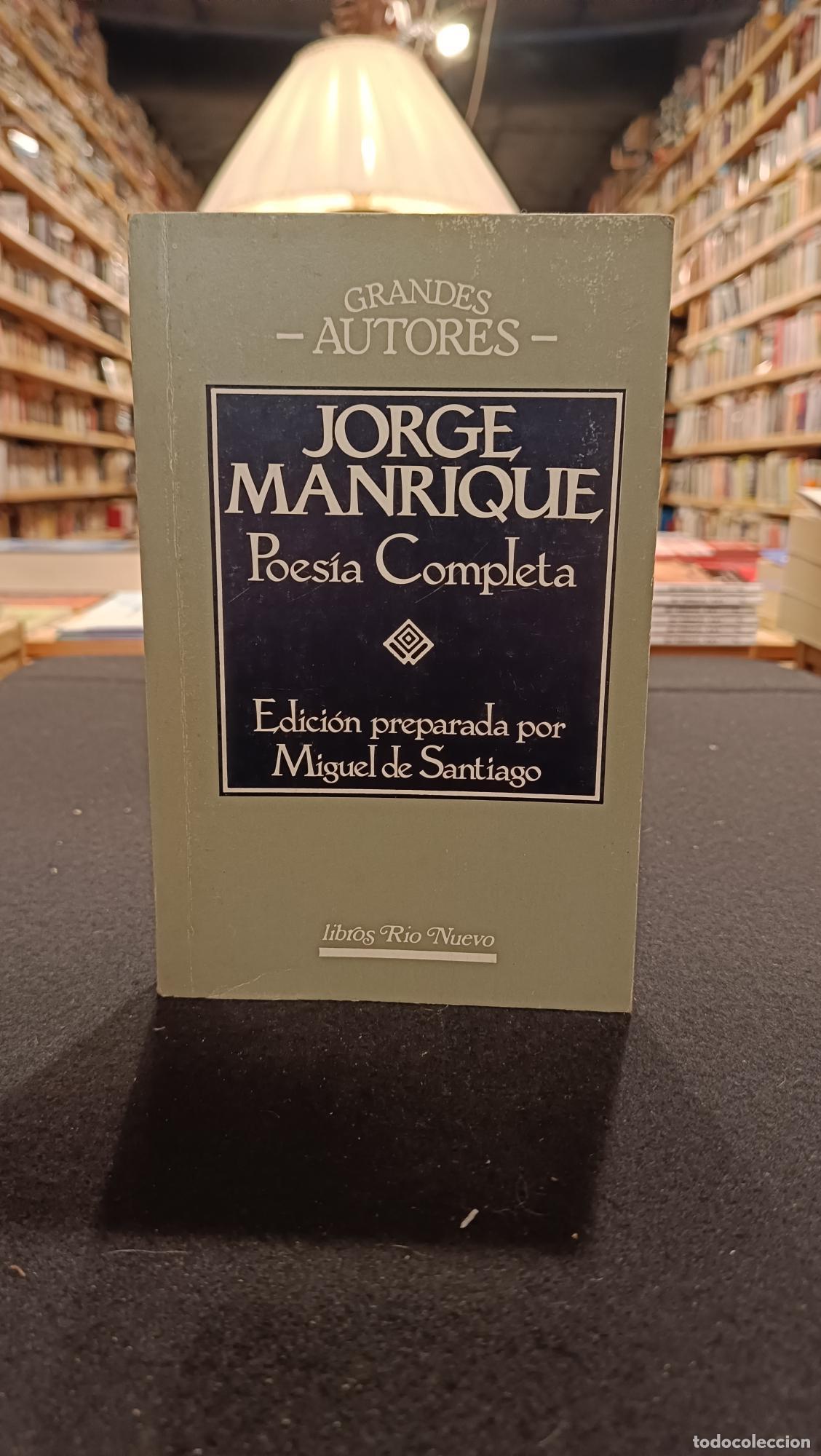 Libros: Poes&iacute;a completa - Jorge Manrique