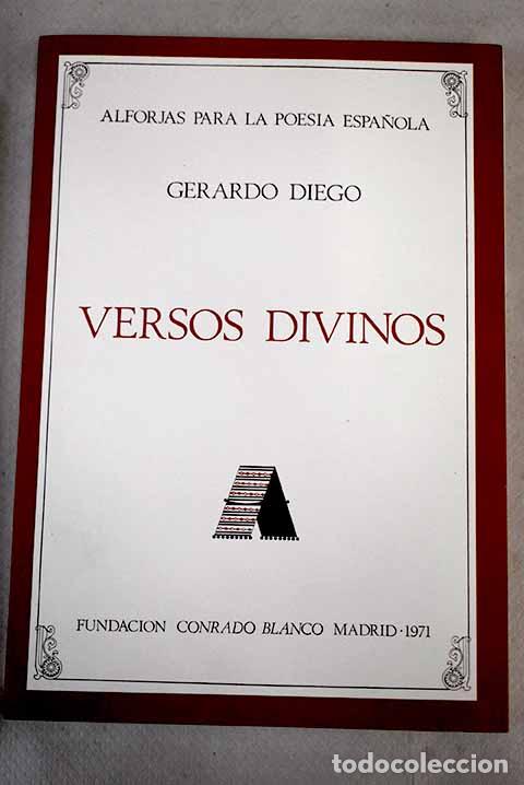 books: Versos divinos - Diego, Gerardo