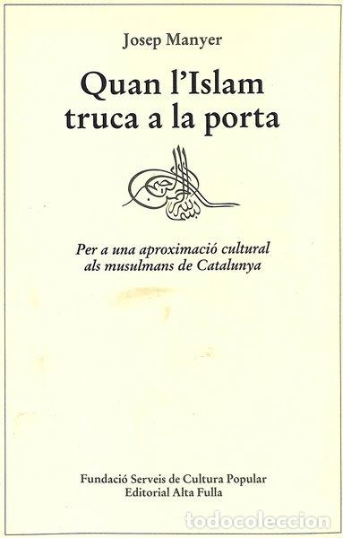 Libros: Quan l'Islam truca a la porta- 9788479000318